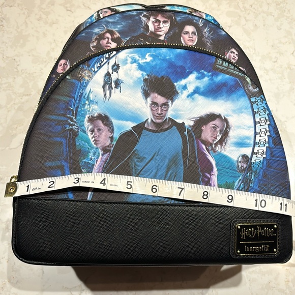 Loungefly Harry Potter Trilogy Series Triple Pocket Mini Backpack - Picture 14 of 16